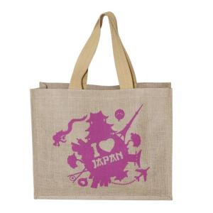Wholesale Promotional Gifts: PP Laminated Jute Shopping Bag with Cotton Web Handle