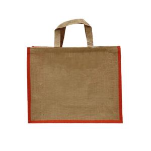 Wholesale fusing machine: PP Laminated Jute Shopping Bag with Jute Handle