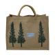 PP Laminated Jute Tote Bag with Padded Rope Handle & Long Handle