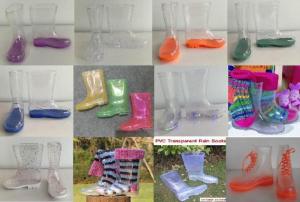 Wholesale children's shoes: Hi-Q Kid Boots, Children Transparent Rain Boot, Kid 100%Transparent Boots,Cheap Child Rain Boots