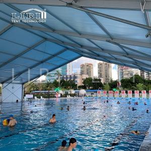 Wholesale pvc covering: 30x30 Mobile Aluminium Frame Latest Swimming Pool PVC Covers Tent