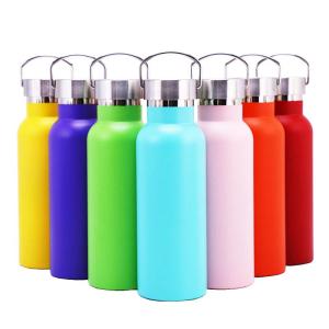 Wholesale flask: 15/17/20/25oz Double Wall Stainless Steel Vacuum Insulated Sport Water Bottle with Lid Vacuum Flask