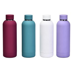 Wholesale stainless steel flask: Double Wall Stainless Steel Vacuum Insulated Sport Water Bottle Thermal Vacuum Flask