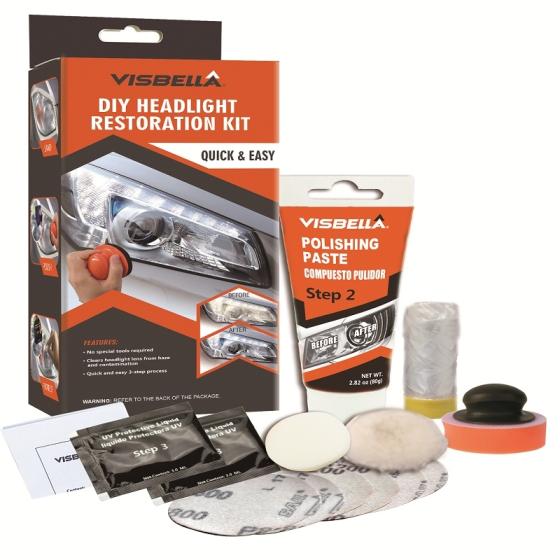 Visbella DIY Headlight Headlamp Restoration Kit Car Care(id:10888264 ...