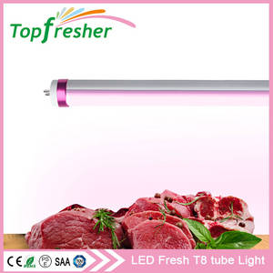 Wholesale led tube t8: Meat Refrigerator Tube LED T8 Pink Butcher Shop Lighting