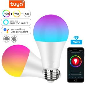 Wholesale smart led bulb: 9W Smart RGB Bulb Wifi LED Light Work with Alexa Google Assistant