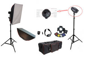 Wholesale x70: Digital Display Photo Studio Flash 400W Kit