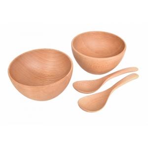 Wholesale heat transfer: Natural Wooden Soupbowl Set - TGF19SPS