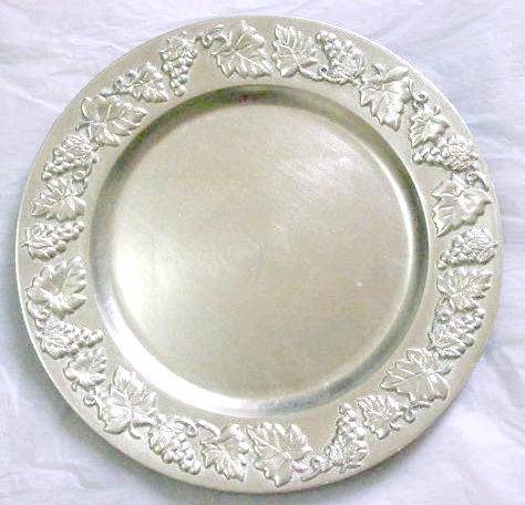 Elegant Silver Charger Plate Plastic Charger Plate Id 3720971