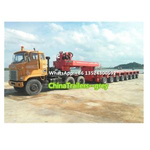 Wholesale multi axle modular trailer: Model 2020 Goldhofer Type Multi Axle Construction Service SPMT Hydraulic Combined Modular Trailer Wholesale multi axle modular trailer: Model 2020 Goldhofer Type Multi Axle Construction Service SPMT Hydraulic Combined Modular Trailer