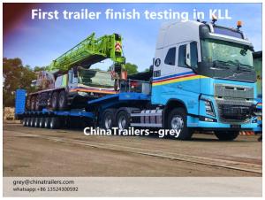 Wholesale trailer: Seven Axles Extendable Lowbed Truck Trailer 105 Tons Capacity