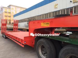 Wholesale i beam welding line: Three Axles High Flatbed Trailer for Sale