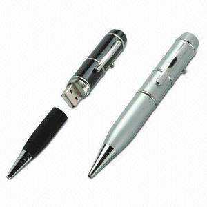 Wholesale custom usb flash drive: USB Laser Pointer Pen Drive  USB Gift Pen Stick