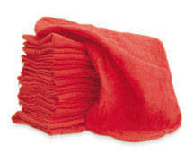 Wholesale white 100% cotton: Red Shop Towels
