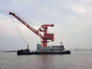 Wholesale for sale: Crane Barge for Transshipment Sand Coal Bauxite Stone Ore Grab Floating Crane Barge Sale Buy Sell