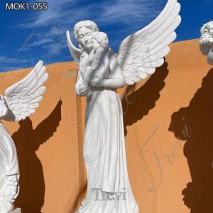Wholesale carving for sale: Top Quality Outdoor Angel Statues Garden Decor for Sale MOK1-055