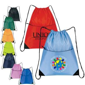 Wholesale Promotional Gifts: Cheap Nylon Zippered Drawstring Backpack,Cheap Nylon Zippered Drawstring Backpack Wholesaler
