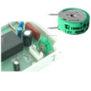 Wholesale key card: TROILY NiMH 1.2V40mAh Button Rechargeable Battery with Tabs for Timer