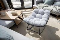 Iron Rattan Single Radar Rocking Chair