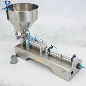Wholesale cylinder head: Pneumatic Air Cylinder Driven Manual Honey Bottling Machine 1/2 Filling Nozzles