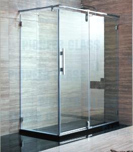 Wholesale flat glass processing: Tempered Glass Shower Partition