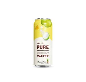 Wholesale mixed canned fruits: Halos/OEM Coconut Water with Pineapple Juice Drink in 500ml Can