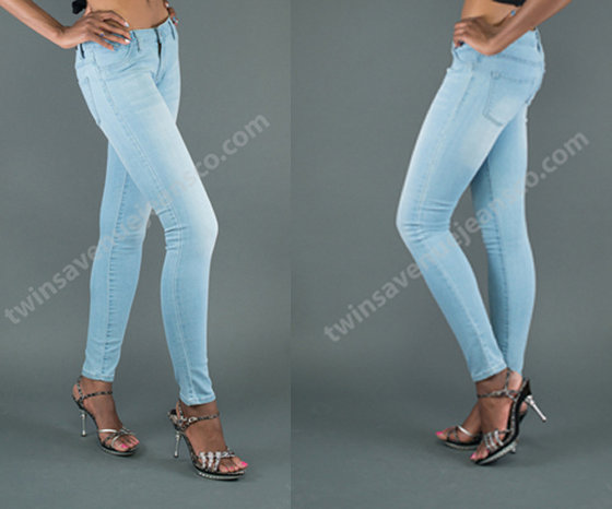 ladies jeans light blue