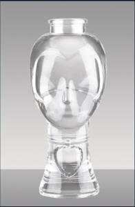 Wholesale crystal candle holder: Imitated Crystal Bottle with High Surface Quality, Free-lead for Food