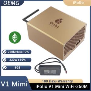 Wholesale Mining Machinery: Ipollo V1 Mini 260mhs 220w 6g Miner Etc Ethw Octa Ethf Wifi with Psu and Cord