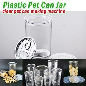 Wholesale pet jar: Transparent PET Can Jars Bottles Neck Cutting Packaging Machine