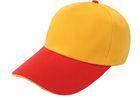 Stitching Yellow And Red Canvas Baseball Cap 6 Panel...