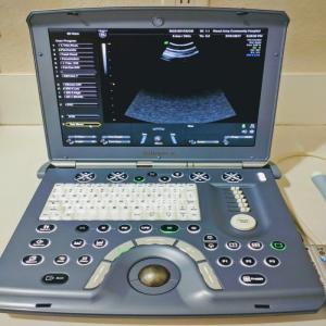 Wholesale portable ultrasound: GE VOLUSON E BT08 PROBE ULTRASOUND SYSTEM 3D / 4D W / 2 Portable Ultrasonic System