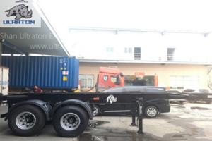 Wholesale 40 foot steel containers: 2 Axles 40ft Skeletal Container Transport Semi Truck Trailer