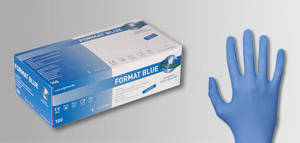 Wholesale sterilized: Nitrile Gloves - Format Blue-Non Sterile
