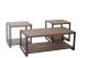 Modern Metal&MDF Coffee Table Set with Shelf Living Room Simple Syle Manufacturer China