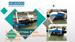 Wholesale flag banner: Unikonex Sublimation Fabric Laser Cutting Machine