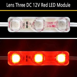 Wholesale led flood lights: Lens Three DC 12V Red LED Module