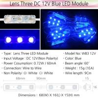 Lens Three DC 12V Blue LED Module 3