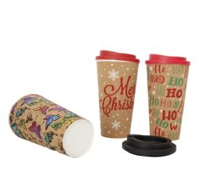 Customized Cork Wood Coffee Mug