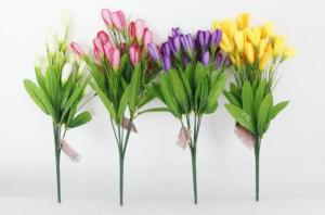 Wholesale sill support: 5 Forks Lifelike Tulips Artificial Flower