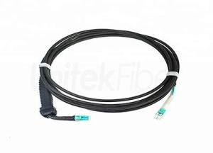 Wholesale duplex patch cord: FTTA Waterproof NSN Fiber Optic Patch Cord Duplex LC with Flexible Boot SM MM