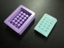 Wholesale silicon rubber mold: Recipient Block Mold Kit(5mm)