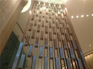 Wholesale metal wire: Decorative Metal Wire Mesh Stianless Steel Screen Stainless Steel Hotel Metal Decor Partition Screen