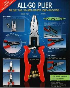 Wholesale nut: AGP-1081      8 ALL GO PLIERS  (Patent proucts)