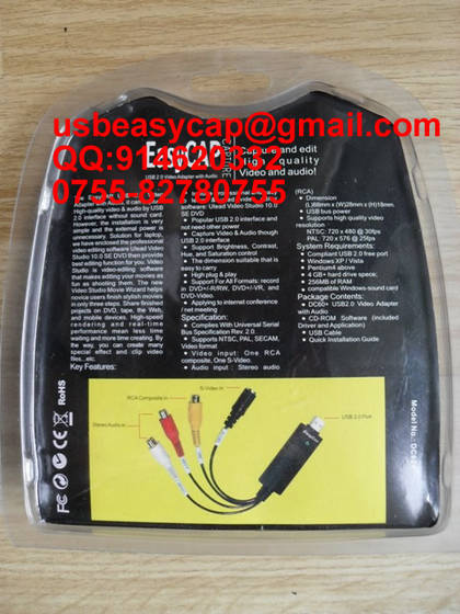 easycap video grabber usb 2.0 windows 7
