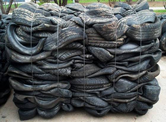Sell Scrap Tyres (tires) in Bales and 