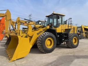 Wholesale container crane china: SDLG LG956L Wheel Loader Front Loader Yellow 17450kg