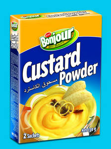 Wholesale tin box: Bonjour Custard Powder