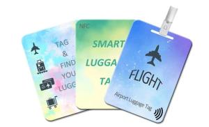 Wholesale magnetic stripe card: Customized NFC Luggage Tag NFC Baggage Smart Tags