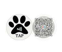 NFC Customized PET Tag - Help Lost PET To Contact Master - NFC Tap and QR Scan